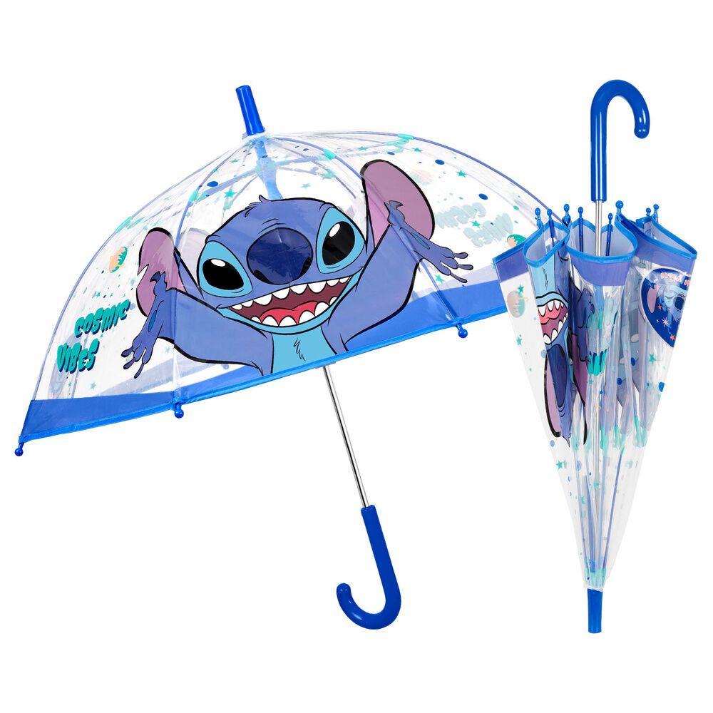Paraguas manual transparente Stitch Disney 45cm - Frikibase.com