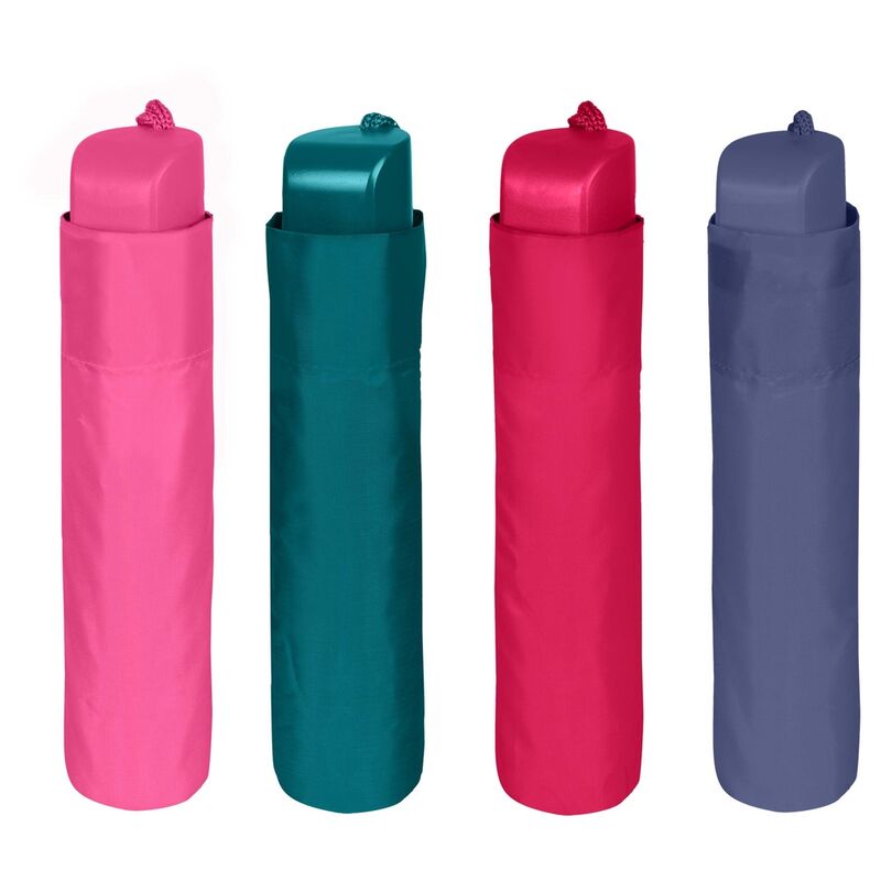 Paraguas plegable manual colores lisos 54cm surtido - Frikibase.com