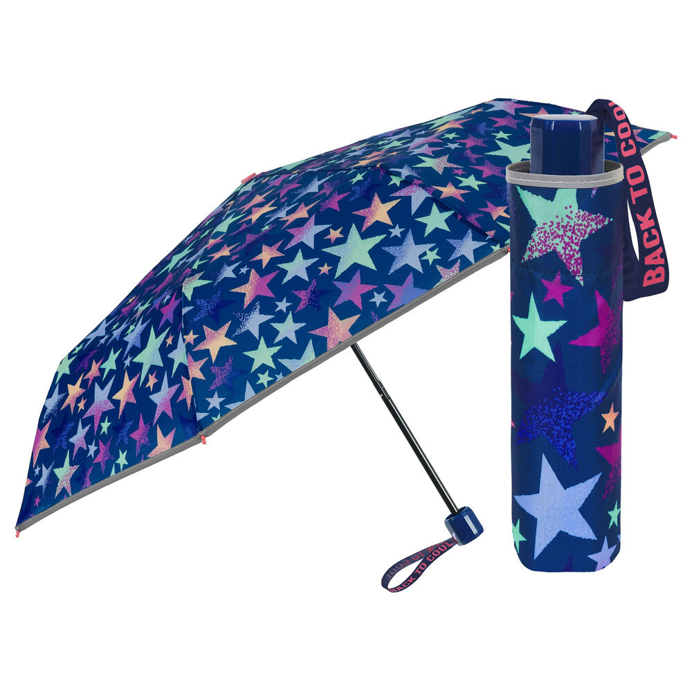 Paraguas plegable manual estrellas 50cm - Frikibase.com