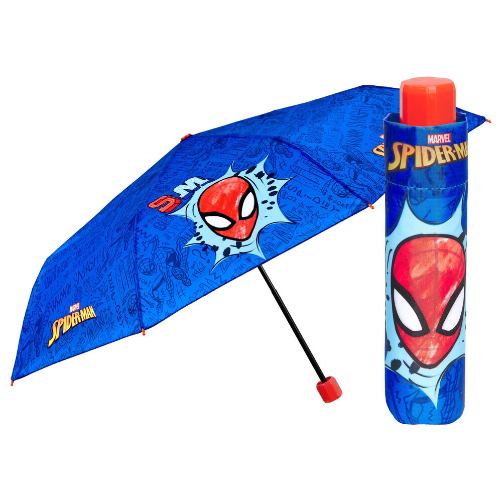 Paraguas plegable manual Spiderman Marvel 50cm - Frikibase.com
