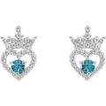 Pendientes Marzo Princesas Disney plata - Frikibase.com