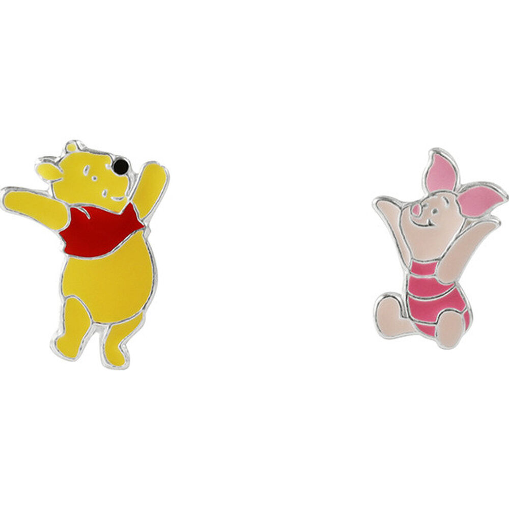 Pendientes Piglet & Winnie the Pooh Disney plata - Frikibase.com