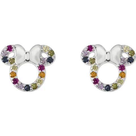 Pendientes Rainbow Minnie Disney plata - Frikibase.com