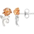 Pendientes Rosa La Bella y la Bestia Disney plata – imagen 3