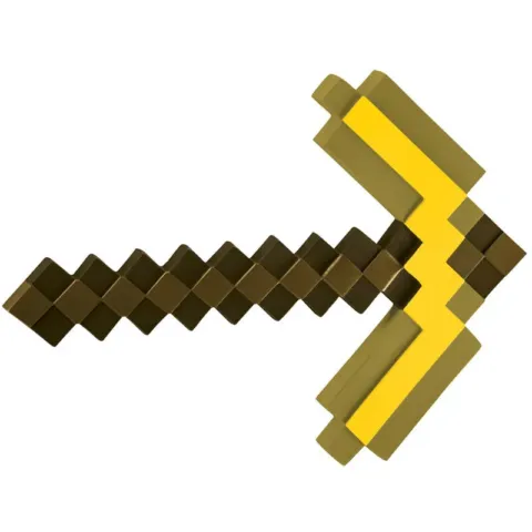 Pickaxe Oro Minecraft 40cm - Frikibase.com