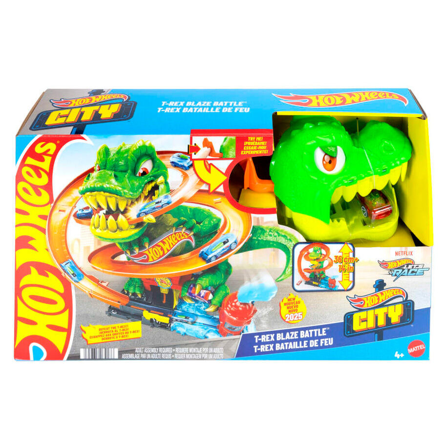 Pista Estacion de Bomberos T-Rex City Hot Wheels - Frikibase.com
