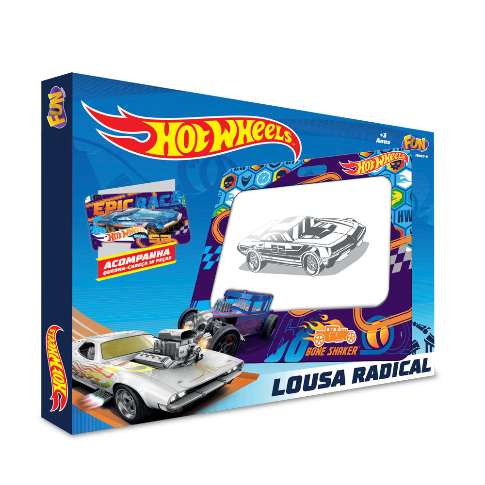 Pizarra Rompecabezas Hot Wheels - Frikibase.com