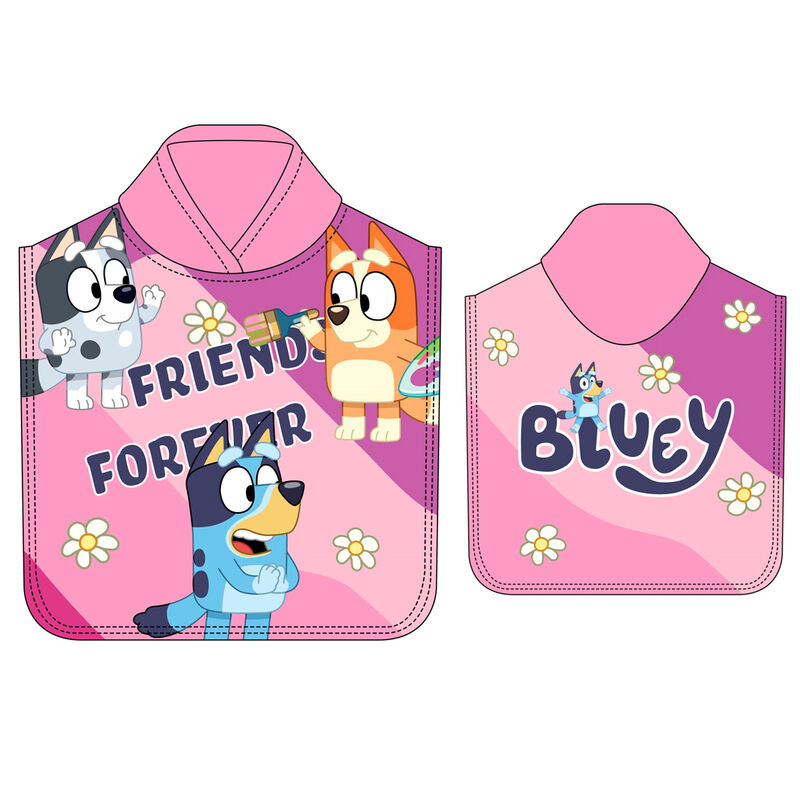 Poncho toalla Bluey microfibra - Frikibase.com