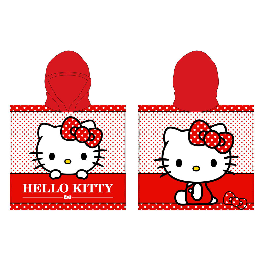Poncho toalla Hello Kitty microfibra - Frikibase.com