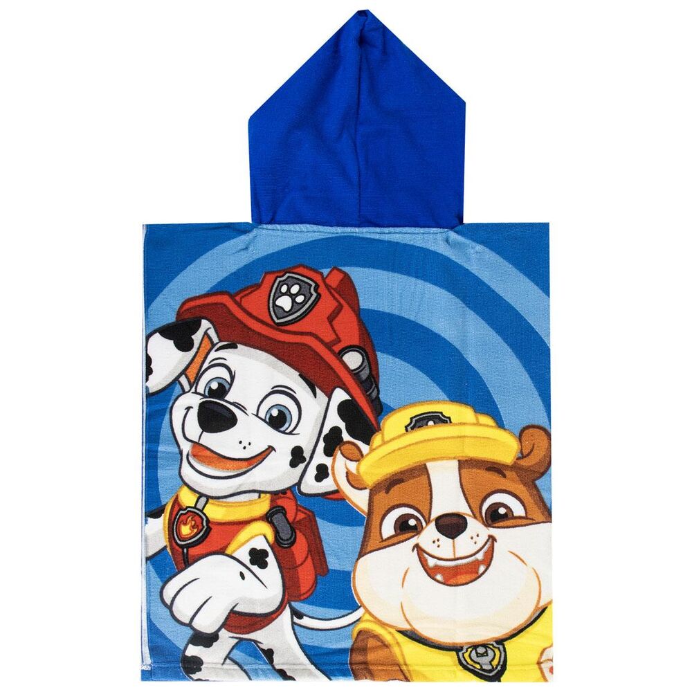 Poncho toalla Patrulla Canina Paw Patrol microfibra - Frikibase.com