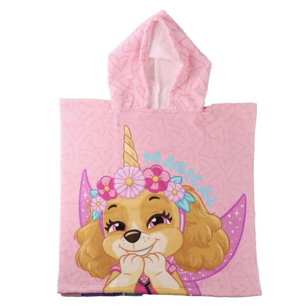 Poncho toalla Patrulla Canina Paw Patrol microfibra - Frikibase.com