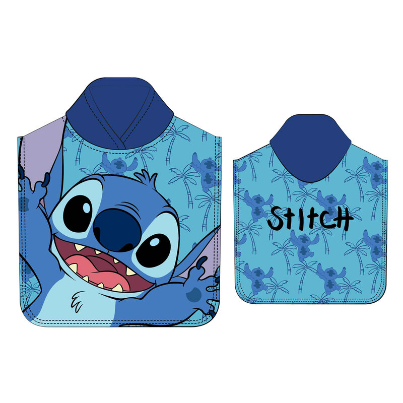 Poncho toalla Stitch Disney microfibra - Frikibase.com