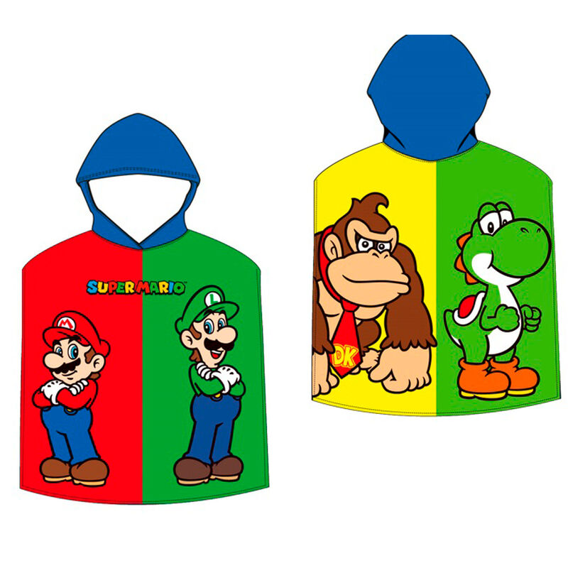 Poncho toalla Super Mario Bros microfibra - Frikibase.com