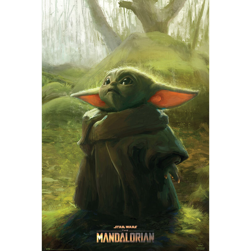 Poster Baby Yoda The Mandalorian Star Wars - Frikibase.com