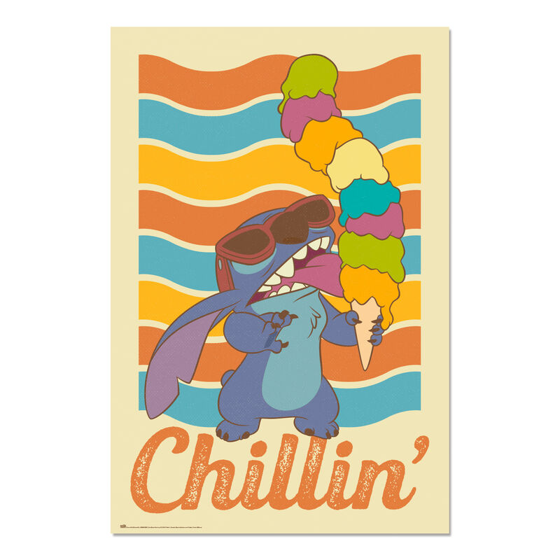 Poster Chillin Stitch Disney - Frikibase.com