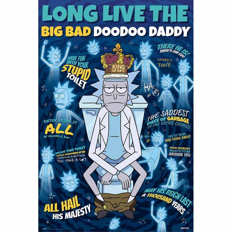 Poster Doodoo Daddy Rick & Morty - Frikibase.com