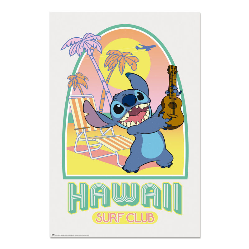 Poster Hawaii Club Surf Stitch Disney - Frikibase.com