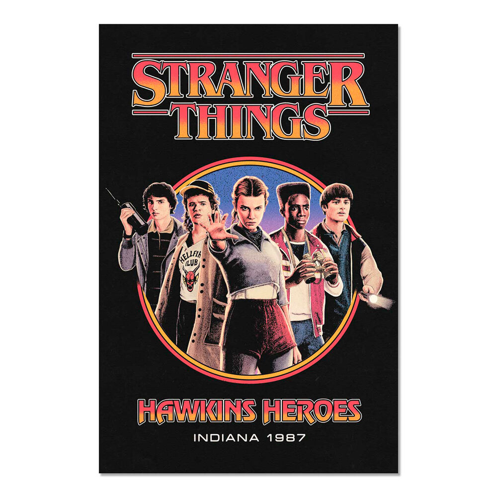 Poster Hawkins Heroes Stranger Things - Frikibase.com