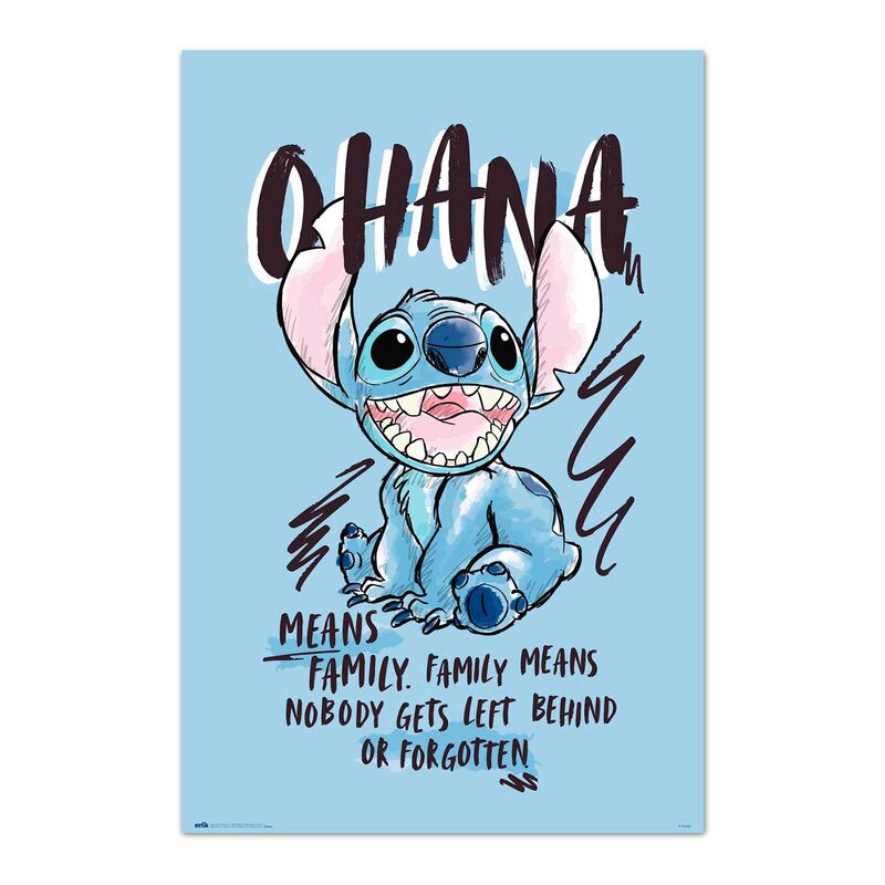 Poster Ohana Stitch Disney - Frikibase.com