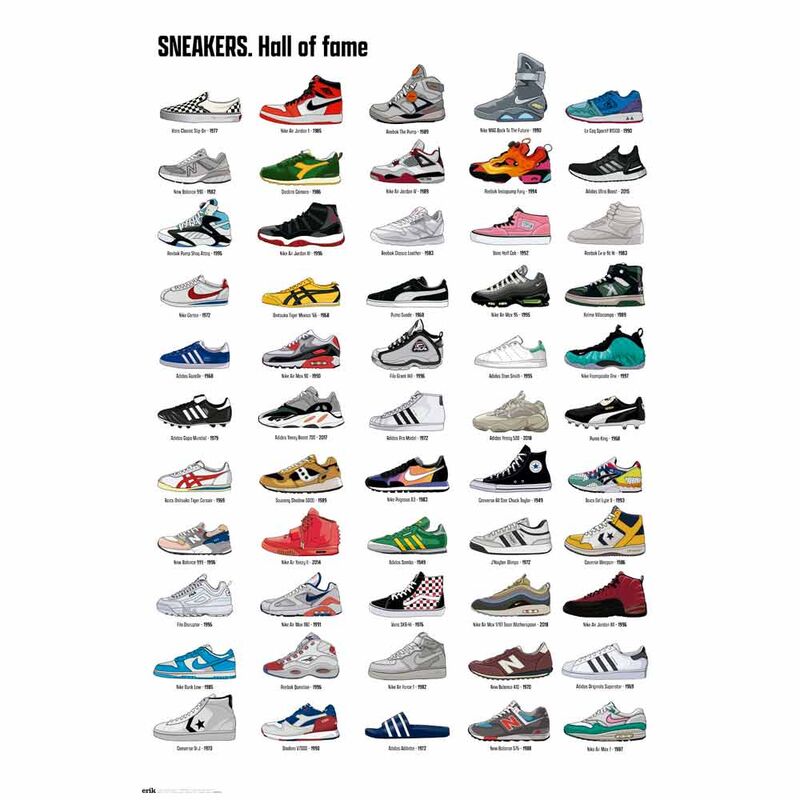 Poster Salon de la Fama Zapatillas Deportivas - Frikibase.com