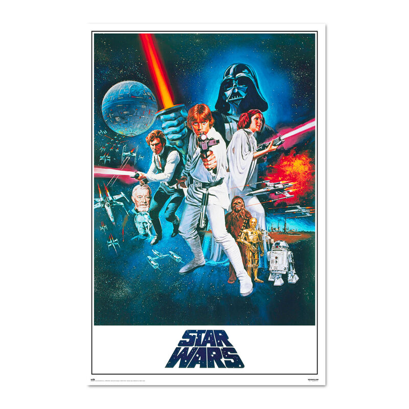 Poster Una Nueva Esperanza Episodio IV Star Wars - Frikibase.com