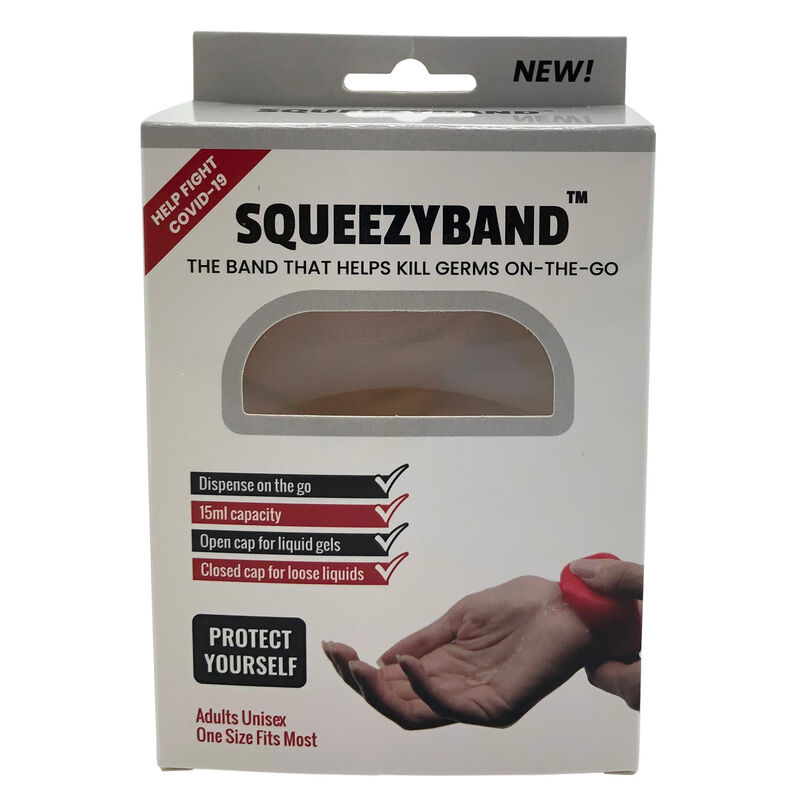 Pulsera Dispensadora de Gel Ajustable Transparente adulto - Frikibase.com