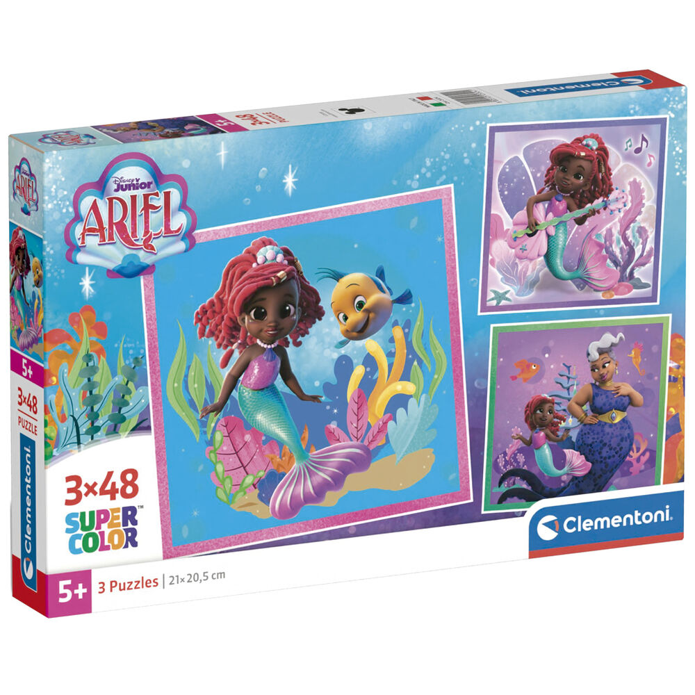 Puzzle Ariel Disney 3x48pzs - Frikibase.com