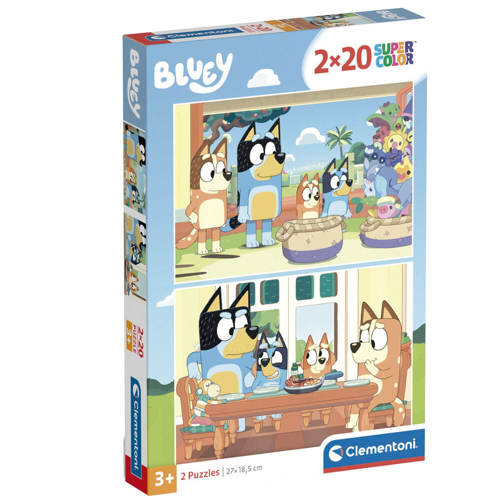 Puzzle Bluey 2x20pzs - Frikibase.com