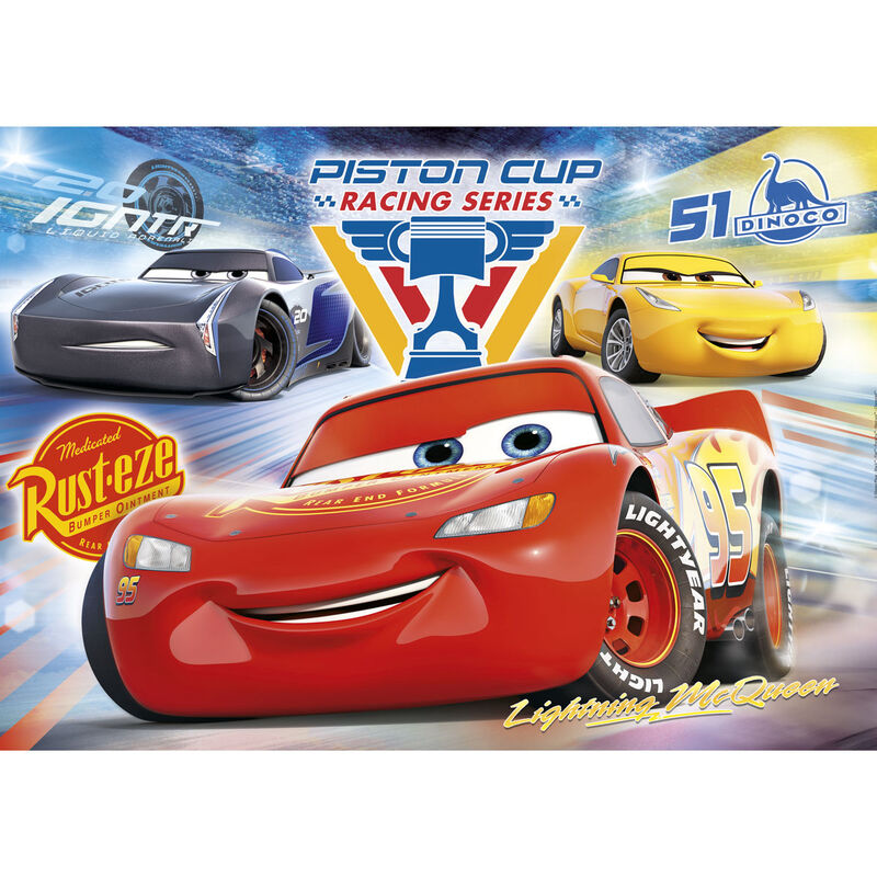 Puzzle Cars 3 Disney 104pzs - Frikibase.com