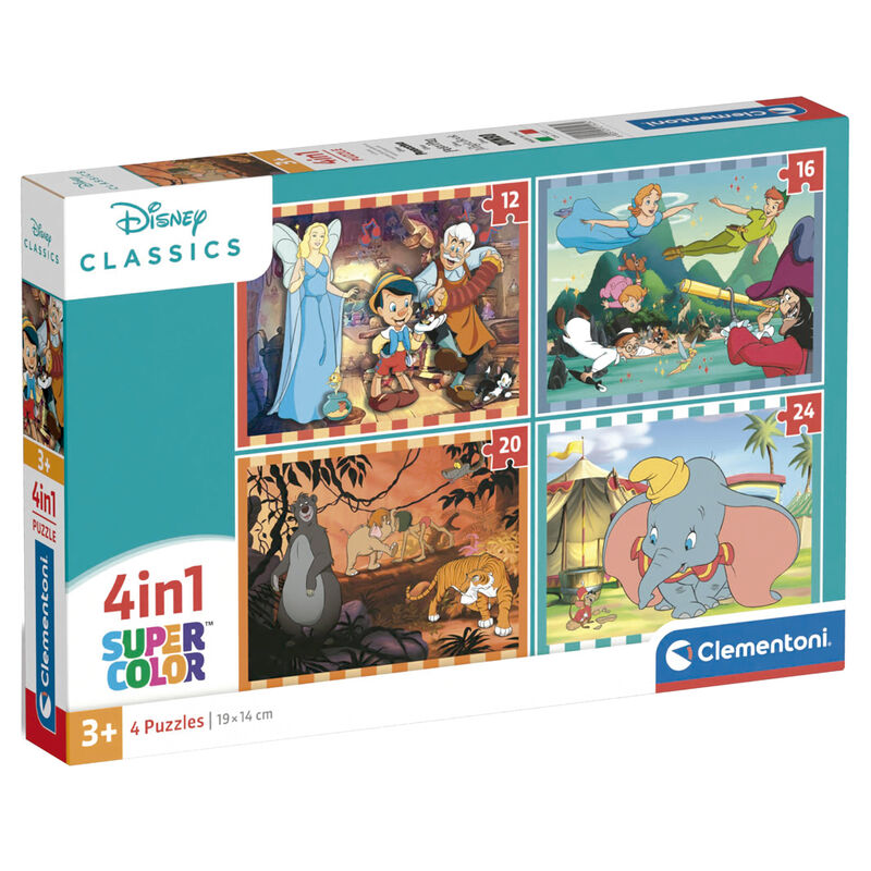 Puzzle Classic Disney 12-16-20-24pzs - Frikibase.com