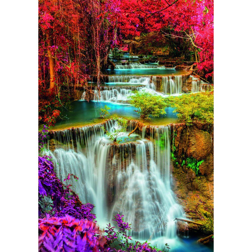 Puzzle Colourful Thai Falls High Quality 1000pzs - Frikibase.com