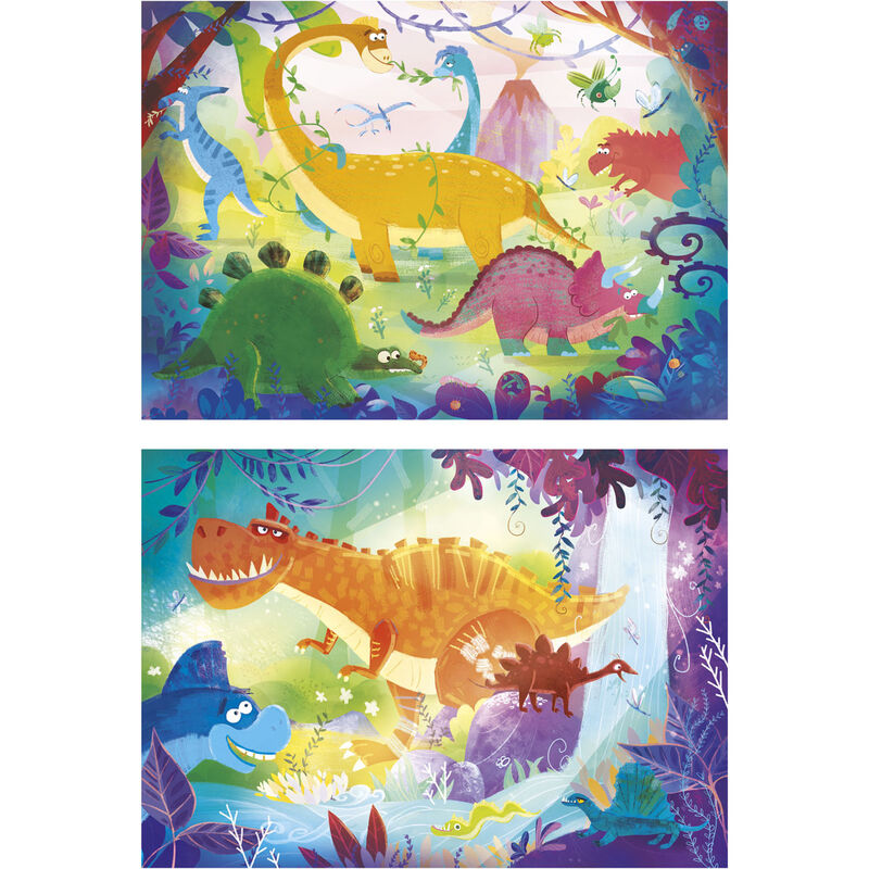 Puzzle Dinosaurios 2x20pzs - Frikibase.com