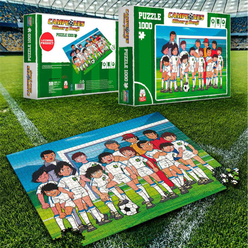 Puzzle Foto Equipo Campeones Oliver y Benji 1000pzs - Frikibase.com