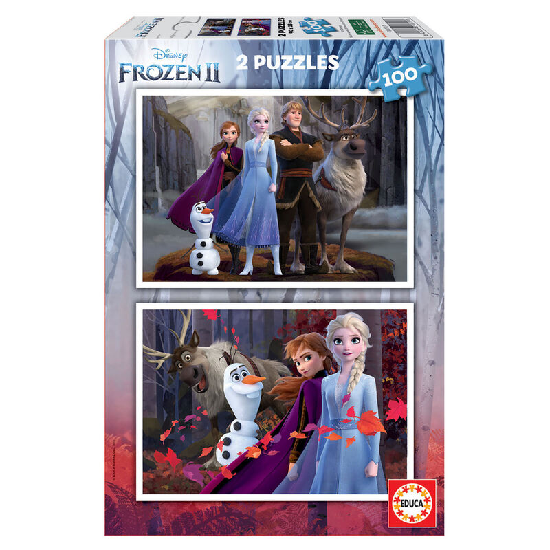 Puzzle Frozen 2 Disney 2x100pzs - Frikibase.com