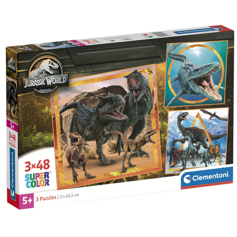 Puzzle Jurassic World 3x48pzs - Frikibase.com