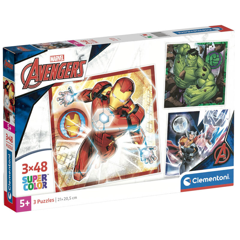 Puzzle Los Vengadores Avengers Marvel 3x48pzs - Frikibase.com