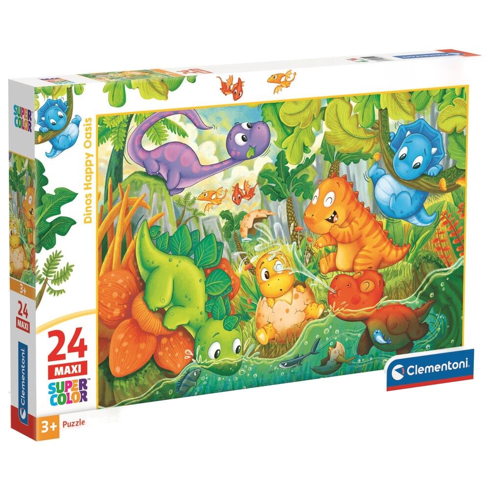 Puzzle maxi Dinos Happy Oasis 24pzs - Frikibase.com