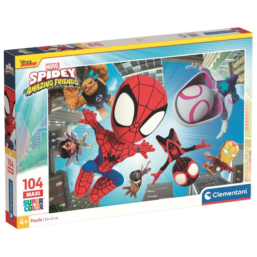 Puzzle maxi Spidey and His Amazing Friends Marvel 104pzs - Frikibase.com