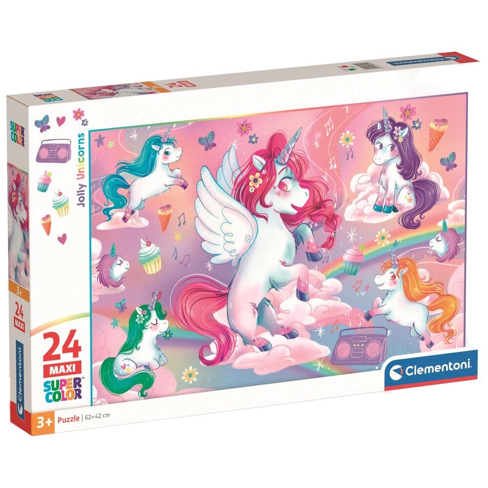 Puzzle maxi Unicornios Alegres 24pzs - Frikibase.com