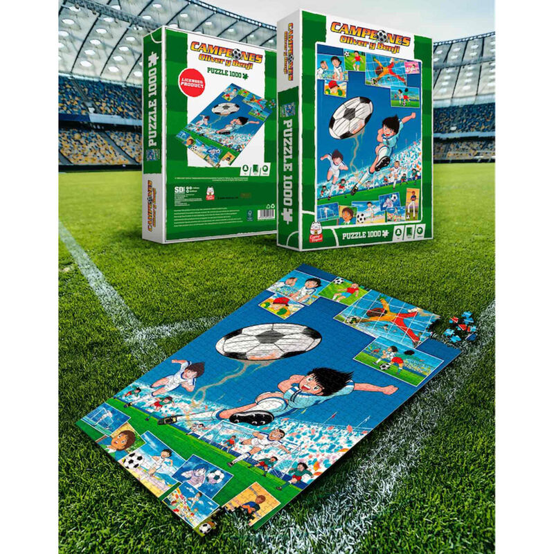 Puzzle Newpi vs Francis Campeones Oliver y Benji 1000pzs - Frikibase.com