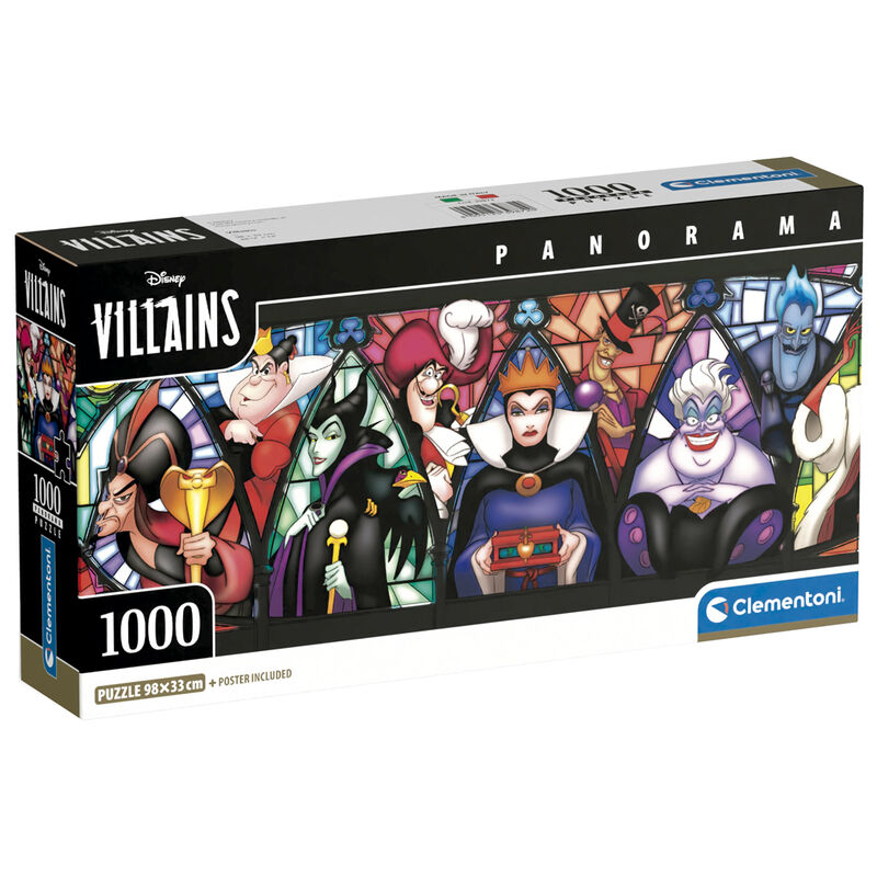 Puzzle panorama Villanas Disney 1000pzs - Frikibase.com