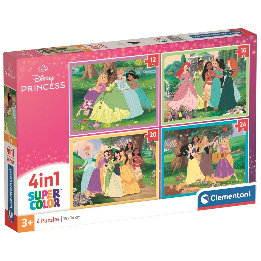 Puzzle Princesas Disney 12+16+20+24pzs - Frikibase.com