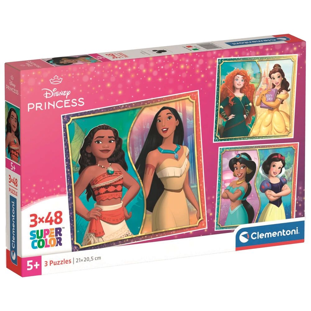 Puzzle Princesas Disney 3x48pzs - Frikibase.com