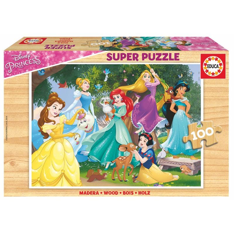 Puzzle Princess Disney madera 100pzs - Frikibase.com