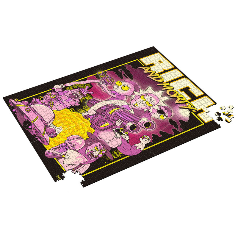 Puzzle Retro Poster Rick and Morty 1000pzs - Frikibase.com