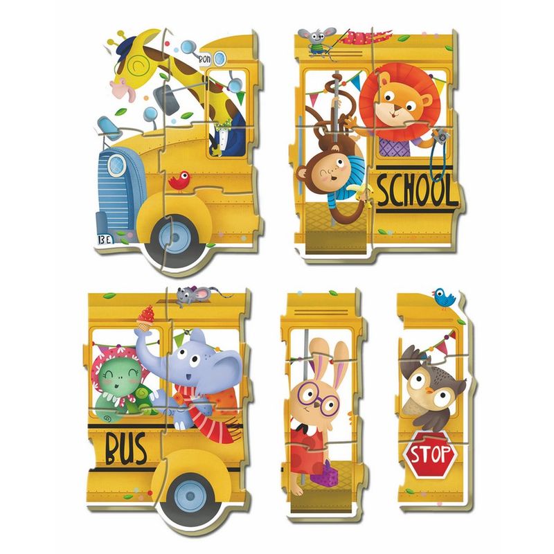Puzzle School Bus 2-5pzs - Frikibase.com