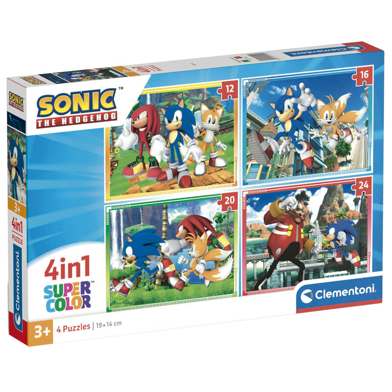Puzzle Sonic the Hedgehog 12-16-20-24pzs - Frikibase.com