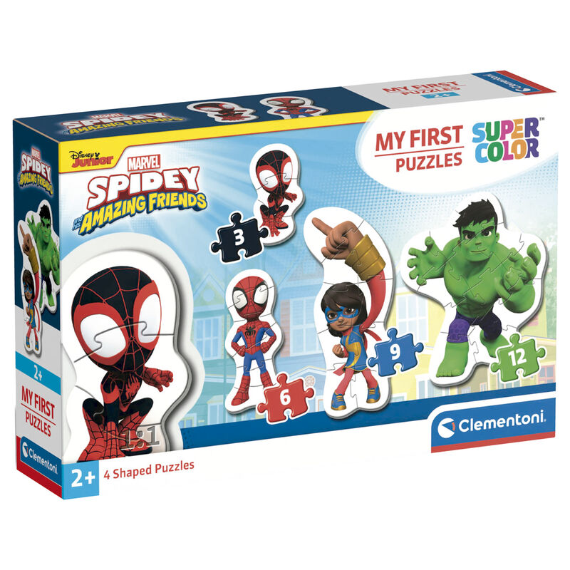 Puzzle Spidey and His Amazing Friends Marvel 3-6-9-12pzs - Frikibase.com