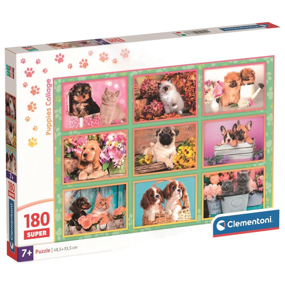 Puzzle super Collage de Cachorros 180pzs - Frikibase.com