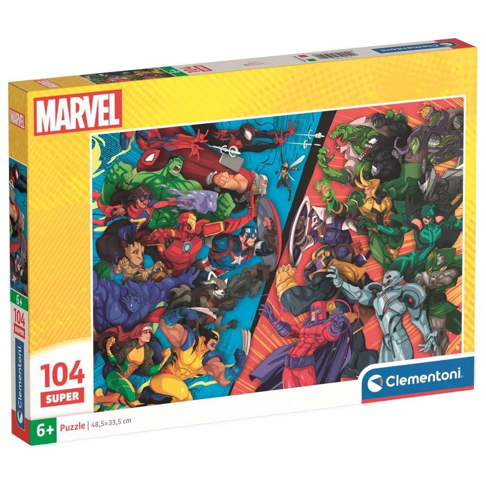 Puzzle super Heroes vs Villanos Marvel 104pzs - Frikibase.com